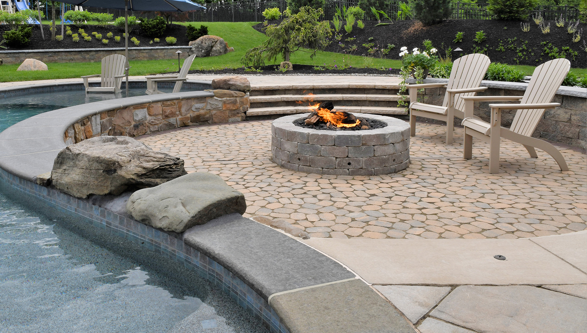 firepit design and install in hershey pa